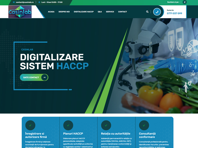 Site de prezentare casinlab.ro realizat de Advantage Seosem