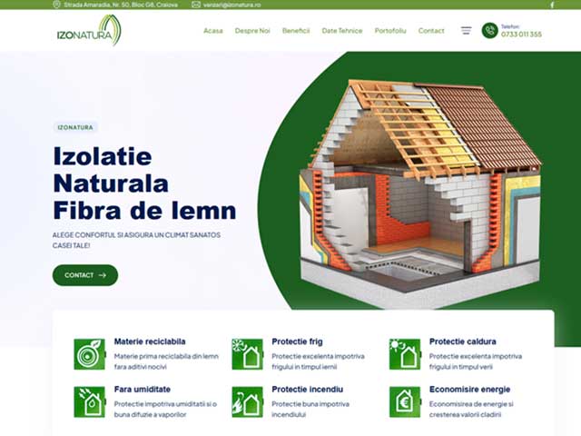 Site de prezentare izonatura.ro realizat de Advantage Seosem