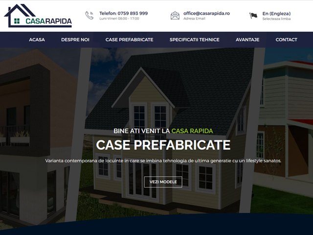 Site casarapida.ro realizat de Advantage Seosem