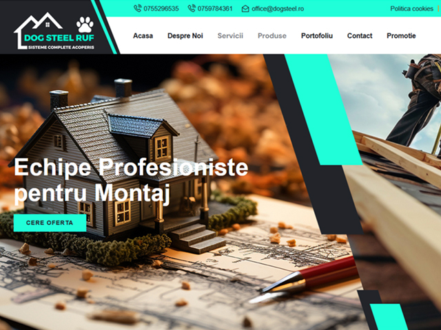 Site dogsteel.ro realizat de Advantage Seosem