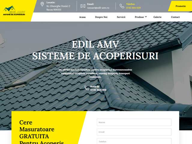 Site de prezentare edil-amv.ro realizat de Advantage Seosem