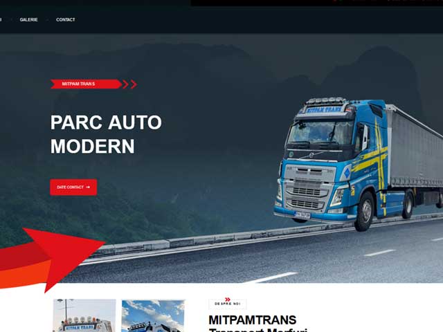 Site mitpamtrans.ro realizat de Advantage Seosem