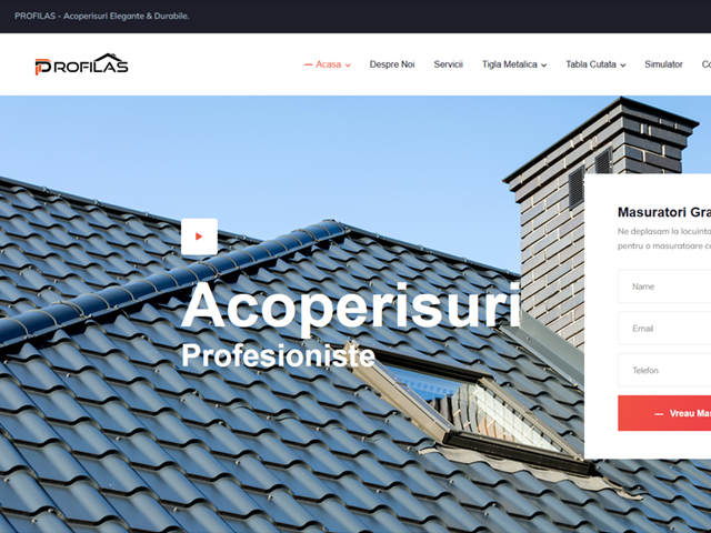 Site profilas.ro realizat de Advantage Seosem