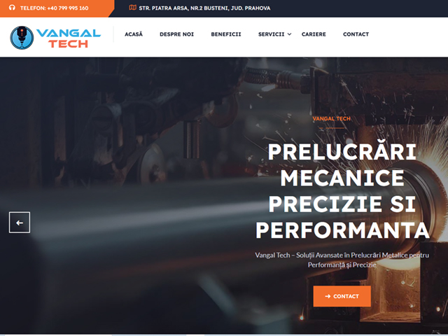 Site vangaltech.ro realizat de Advantage Seosem